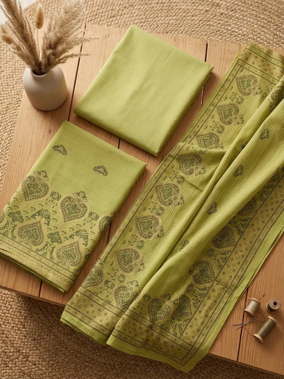 ZRUPL3P-13 3 Piece Jacquard Lawn Suit – ZRUJL3P-13 - Image 1